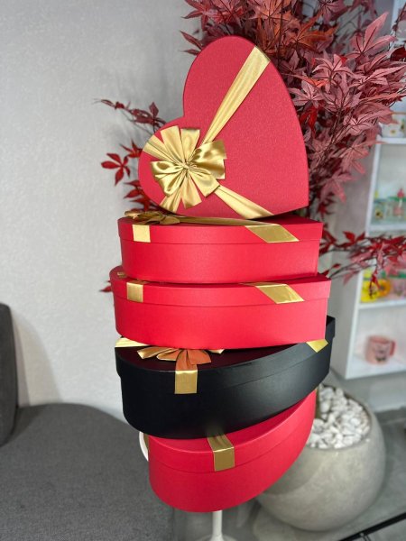 صندوق قلب طقم 5قطع فخم